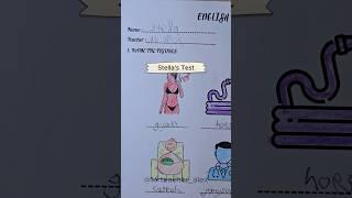 Stella's English Test Grading #studentart #student #drawing #studentdrawing
