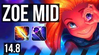 ZOE vs IRELIA (MID) | 77% winrate, 13/2/9, Legendary | EUW Master | 14.8