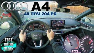 2020 Audi A4 40 TFSI Avant MHEV 204 PS TOP SPEED AUTOBAHN DRIVE POV