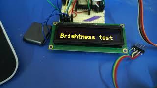 1602 OLED brightness adjustment via software