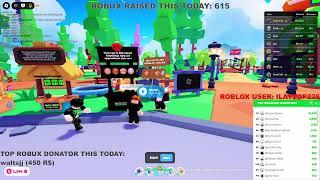 ROBLOX PLS DONATE LIVE  DONATING & RAISING ROBUX  DONATE TO ME OFFLINE GIFT MY USER: ilaytop226