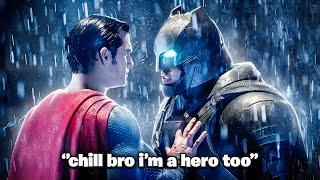 When BATMAN beat down SUPERMAN for being a good HERO