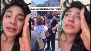 Mexicans CRASH OUT Over Blacks REFUSING To Help Illegal Immigrants Protest ICE