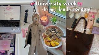 Living alone in London | uni week in my life, classes, assignments, cooking, productivity.