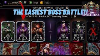 MAXED MK11 SINDEL + BRUTALITY - FATAL TWISTED TOWER 200 - EASY BOSSES FOR THE QUEEN! | MK Mobile