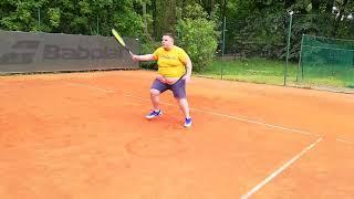 Sasha tennis - Ex player Milan training hard to get back in shape!