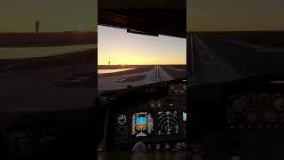 Beautiful Boeing 737-900 Sunset Landing at O'Hare RWY27R