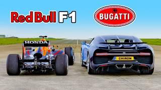 Bugatti Chiron v F1 Car: DRAG RACE