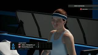 AO Int. Tennis ONLINE match with Christin vs Pavel Leonov