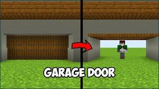 Minecraft: Garage Door in java edition | Simple Redstone Builds | Minecraft House