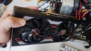 Разборка и осмотр видеокарты amd radeon rx5600xt sapphire pulse с Aliexpress