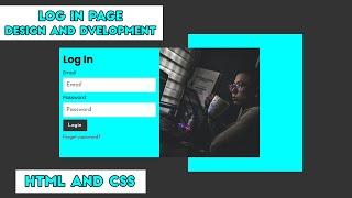 Create a login form in html and css