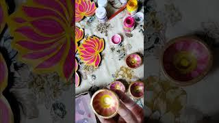 Diya decoration for diwali 🪔#diy #diwali #shortvideo