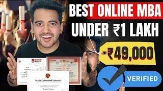 Online MBA Under ₹1 Lakh in India | Top 5 Options  Low MBA Fees, High ROI | MBA Colleges 2025