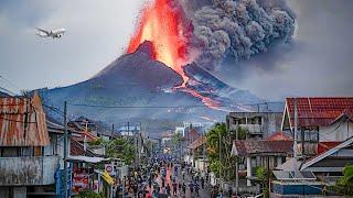 Mass Evacuation in Indonesia! Mount Lewotobi VOLCANO EXPLODES, Panic in the Streets