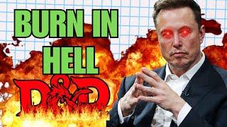 Elon Musk Says WoTC D&D Can Burn in Hell