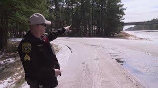 "Slow down" advises Pulaski County Sheriff's Office during slippery ride-along