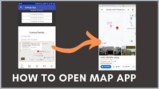 How to open google map in android studio - opening google map android intent