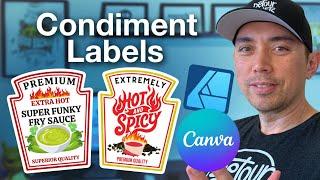 Condiment Label Design Tutorial for Print on Demand Halloween Costumes