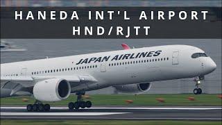 19 Airplane Landing and Takeoff Tokyo Haneda Int'l Airport Runway 16L Plane Spotting | HND/RJTT