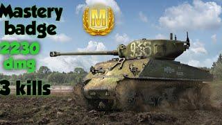 Wot blitz mastery badge Loza's M4-A2 Sherman