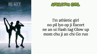 H1-KEY -- Athletic Girl | Easy Lyrics