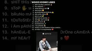 Woozii iconic lines #seventeen #kpop #idol #woozi