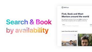 Introducing Search, Book by Availability | ADPList
