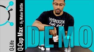 DEMO: Q-Cup Max portable hydrogen water bottle || H2Hubb