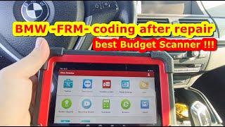 Launch CRP919e BT coding the BMW FRM module after repair with CG100pro.