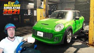 CAR MECHANIC SIMULATOR 2021 - ПРИГНАЛИ В РЕМОНТ МИНИ КУПЕР ПОСЛЕ ДЕВУШКИ - ЭТО ПИПЕЦ