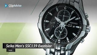 Seiko Men's SSC139 Excelsior Gunmetal And Silver-Tone Stainless Steel Solar Watch | 2019 Watch Guide