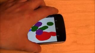 Qt 5 multi-touch demo running on Android