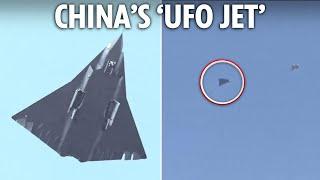 China unveils menacing new ‘UFO-shaped’ stealth fighter jet with no tail on tyrant Mao’s birthday