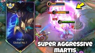 23 KILL!! MARTIS PERFECT & SUPER AGGRESSIVE GAMEPLAY  ( BEST BUILD 2024 ) MLBB