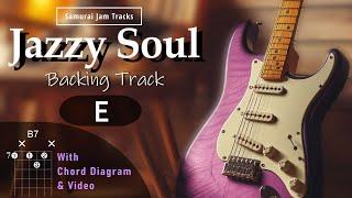 Jazzy Soul RnB Guitar Backing Track in E major