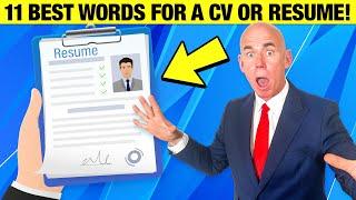 TOP 11 BEST WORDS to USE on a CV or RESUME! (CV PERSONAL STATEMENT INCLUDED!)