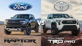 2024 Ford Ranger Raptor vs Toyota Tacoma TRD Pro - Midsize Off-road Pickup Kings Compared!