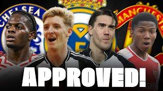  MAN UTD DEAL DONE! GORDON AGREED, VLAHOVIC, LUKEBA CHELSEA & MADRID…