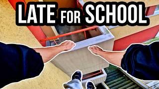 I'm LATE for SCHOOL again - PARKOUR POV