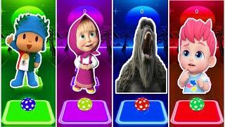 POCOYO  MASHA AND THE BEAR  GODZILLA  BEBEFINN.WHO IS BEST?