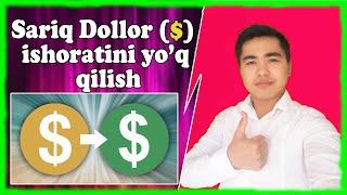 Sariq dollir $ ishorati nima va uni yo'q qilish (Youtube Darslari)