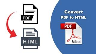 How to Convert PDF to HTML Web Page without Images (Export PDF) using Adobe Acrobat Pro DC