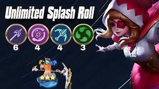 RUBY UNLIMITED SPLASH ROLL DAMAGE !! MAGIC CHESS BEST SYNERGY 2024.