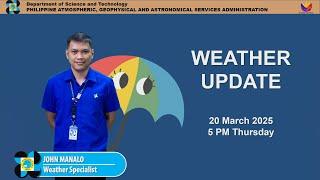Public Weather Forecast issued at 5PM | March 20, 2025 - Thursday