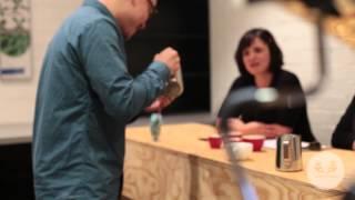 Australian Latte Art Champion Caleb Cha trains for 2015 WLAC