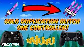 Terraria SOLO Duplication Glitch ONE CONTROLLER | Single Player Dupe glitch (Xbox/PS4) Terraria 1.4