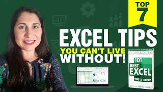 #MsExcel #LearnExcel Top 7 Excel Tips and Tricks to Save You Tons of Time!