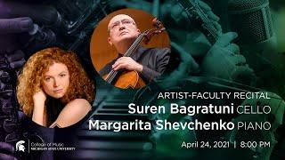 Bach Gamba Sonatas | Suren Bagratuni, Cello & Margarita Shevchenko, Piano | 4.24.2021