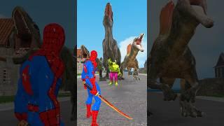 Spider Man Sword Attack Dinosaur T-Rex #spiderman #dinosaur #dinosaurs #gta